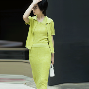 Conjunto de falda de 2 piezas personalizado para mujer, chaleco de verano, Falda de punto y Top para niñas, conjunto de falda informal y chaleco para mujer - Product Image 4