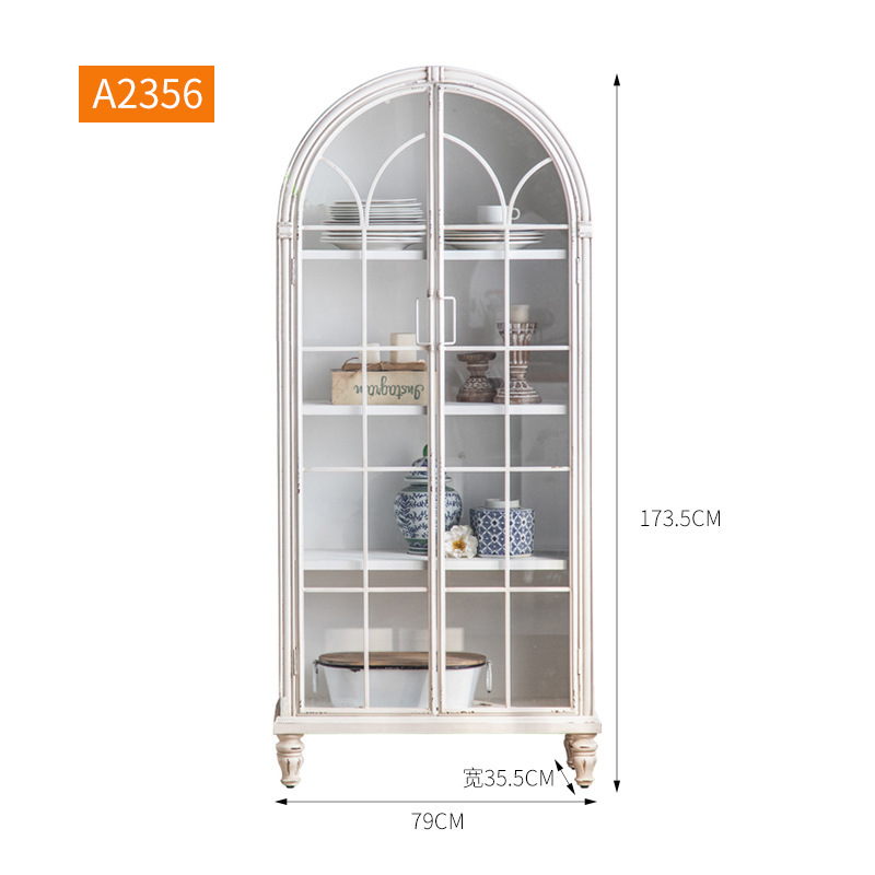 Double-door wine cabinet - A3186 (non-antique finish)