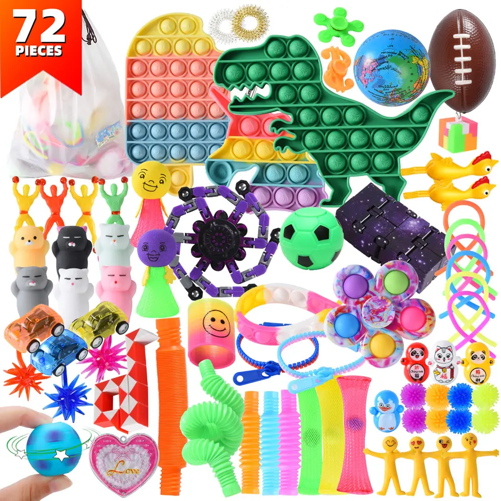 YH Vente Chaude Anti Stress Squeeze Jouets Sensoriel Noël Fidget jouets Pack Ensemble enfants fête faveurs Fidget Jouet Calendrier de l'Avent