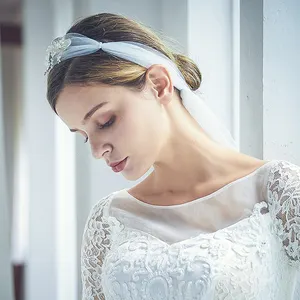 Großhandel Handgemachte Legierung Blume Dekoration Kopfschmuck Haar Schmuck Braut Hochzeit Schleier Für Frauen