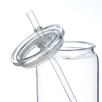 Gobelets isothermes en forme de U de 16 oz avec paille, anti-fuite, étanches, réutilisables, avec couvercle et paille, pour la randonnée, l'école et les excursions