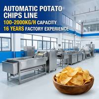 Línea de Producción de Papas Fritas a Gran Escala 1500kg/h para Centro Centralizado de Fabricación de Snacks, Planta de Exportación Global de Grado Comercial