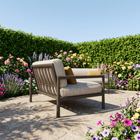 Sigma 2026 Langlebiges Outdoor-Möbelset Wetterfeste Aluminium-Couch-Garnitur für Villen