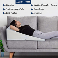 Ortho pä disches faltbares Neigung kissen 45-Grad-Dreieckbett Memory Foam Kopfteil Keil kissen