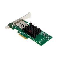 Tarjeta de Red PCIeX4 Dual 10GbE SFP+ para Servidores de IA, Adaptador de Red 10GbE, Transmisión de 10 Gbps, NICs de Fibra Cableada JL82599ES en Stock
