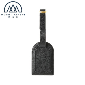 Etiquettes à bagages d'aéroport en cuir véritable en vrac d'usine étiquette de sac de <span class=keywords><strong>voyage</strong></span> valise bagages logo personnalisé carte d'embarquement en <span class=keywords><strong>avion</strong></span> de luxe - Product Image 2