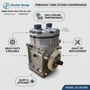 Compresseur de climatisation automobile ACTECmax pour camion AC.100.962, remplacement de compresseur d'air automobile pour YORK ET210R(TUBE-O) - Product Image 1
