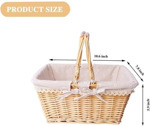 <span class=keywords><strong>Panier</strong></span> pique-nique asiatique 12 personnes Camping gris meilleur sac à dos l'osier bleu avec couvercle boîte tissée <span class=keywords><strong>panier</strong></span> de voyage refroidisseur - Product Image 5