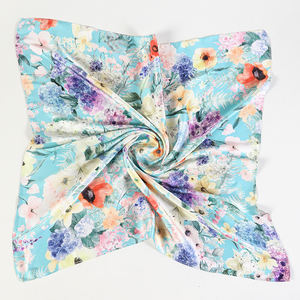 مخصص شخصية فاخرة وشاح الحرير الربيع الخريف الرقمية المطبوعة وشاح مربع باندنا للنساء - Product Image 1