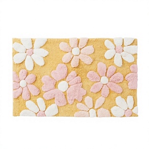 Alfombrillas de Baño Florales de Lujo, Modernas, de Secado Rápido, de Algodón con Técnicas de Confección a Máquina para Baños, por ITHL, Venta al Por Mayor - Product Image 1