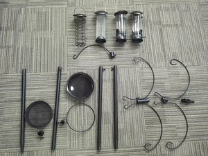 5 crochets tout-en-un jardin système de station d'alimentation pour oiseaux en métal Kit de support de mangeoire pour oiseaux ensemble de poteaux pour plusieurs oiseaux - Product Image 3