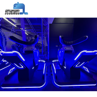 Parc d'attractions intérieur VR, manèges volants, cinéma, expérience de cinéma virtuel, simulateur de jeu de mouvement attrayant à 360 degrés, métal 4