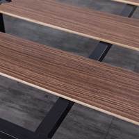 Taille personnalisable en bois plate-forme moderne fer pièces base sommier à lattes En Bois