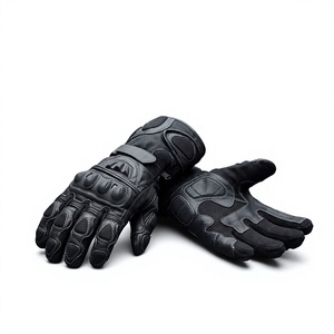Guantes de Motociclismo Unisex, de Cuero, con Protección Completa para los Dedos y la Palma, Resistentes al Viento - Product Image 4