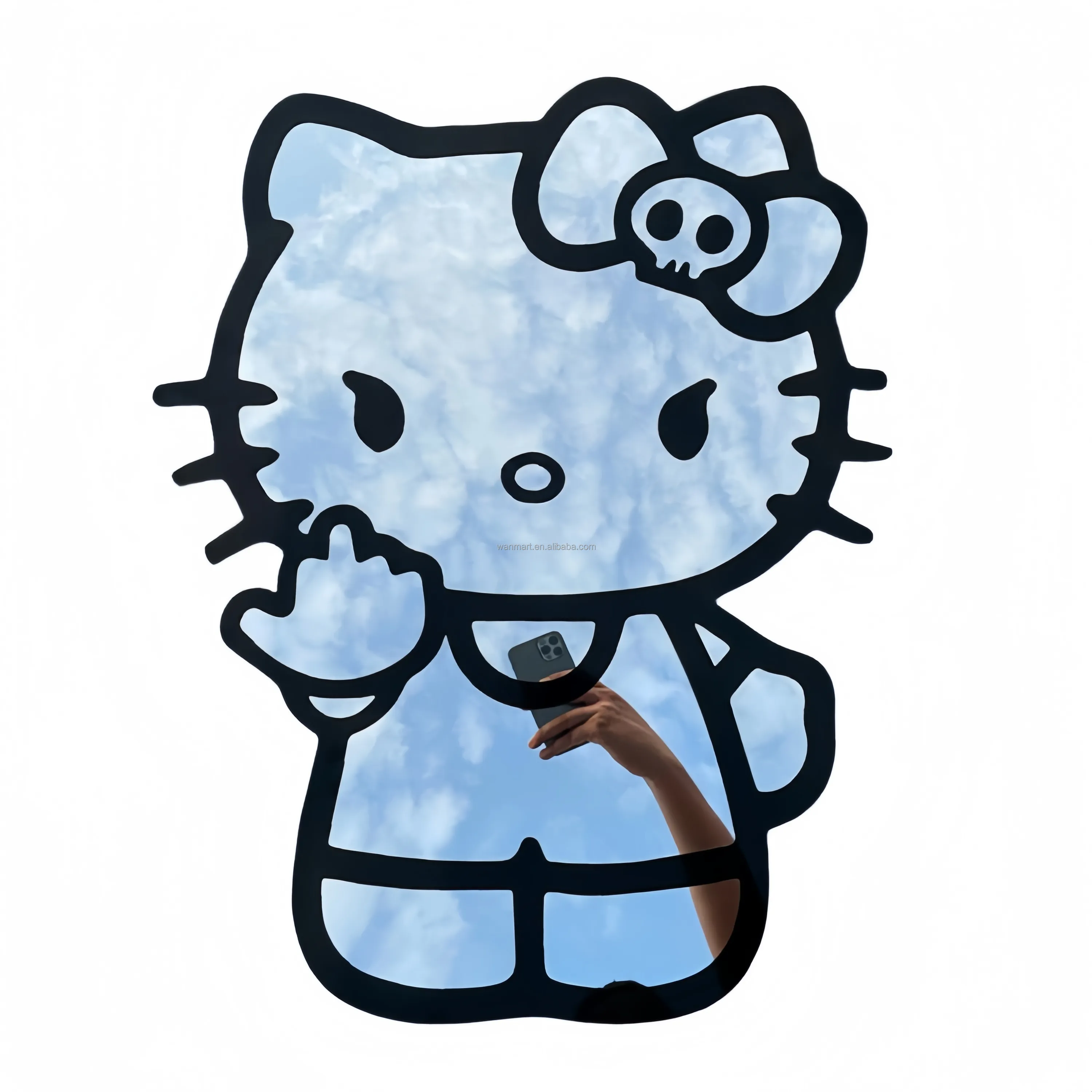 Stickers muraux personnalisés en acrylique pour la maison Miroir décoratif Tiktok Offre Spéciale Miroir décoratif moderne Hello Kitty