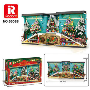 Reobrix 66033 Street View, Pueblo Navideño, Casa del Árbol, Tren, Bloques de Construcción, Modelo Ensamblado, Juego de Bloques de Construcción, Juguetes para Niños, Regalo - Product Image 6