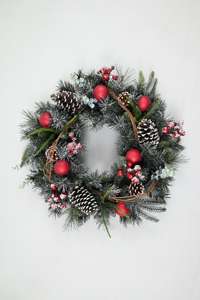 Low Price Customized <b>Artificial</b> Outdoor Decorations Christmas <b>Wreaths</b> Luxury Pvc <b>Artificial</b> Christmas <b>Wreath</b> - Product Image 4
