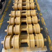 Цепь приводная для экскаваторов D60A, D65A, SD16, TY160, в сборе с гусеницами и направляющими цепями