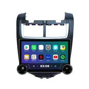 Chevrolet Aveo 라디오 자동차 모니터 멀티미디어 플레이어 Android13 10 코어 자동차 스테레오 DVD GPS 네비게이션 플레이어 QLED 화면 Carplay