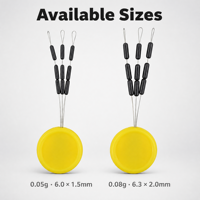 Hirisi Plombs de pêche à la carpe en tungstène, poids pour lignes de montage 50mg 80mg, perles noires pour montage, petite taille, matériel terminal, vente en gros AG201