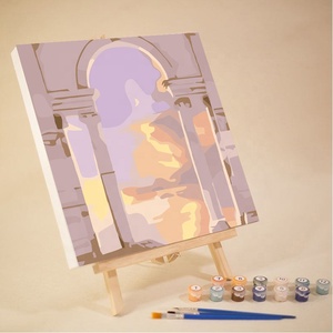 ชุดระบายสีตามตัวเลข Sunset Night Sky Valley สำหรับผู้ใหญ่และเด็ก ปรับแต่งได้ พร้อมกรอบ - Product Image 3