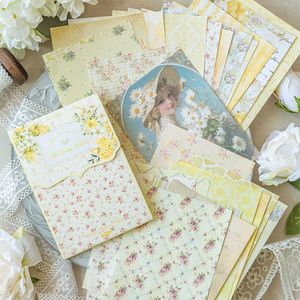 सामग्री कागज के प्रति पैक 50 शीट को स्पष्ट हवा और फूल मौसम श्रृंखला रेट्रो हैंडबुक सामग्री सजावटी अंडरलाइनिंग - Product Image 4