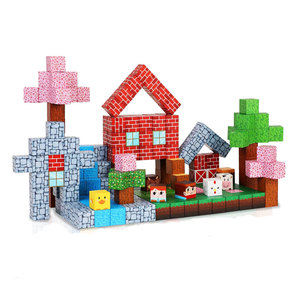 Juguete Educativo STEM AMC <span class=keywords><strong>My</strong></span> <span class=keywords><strong>World</strong></span> para Niños, Bloques de Construcción Magnéticos de Plástico Multicolor y Cubos, Kits de Construcción Magnética - Product Image 5