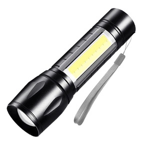Mini High Power Telescopic <b>Flashlight</b> Led Cob Side Light Aluminum Alloy <b>Rechargeable</b> Portable Outdoor <b>Flashlight</b> - Product Image 1
