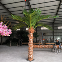 Grand Palmier Artificiel Personnalisé, Faux Palmier Certifié Anti-UV pour Décoration Intérieure et Extérieure