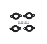 Plaques d'adaptation de bobine d'allumage noires 1.8T 2.0TFSI pour VW GTI GLI MK4 Audi A4