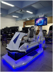 Simulador de carreras dinámico de 3 ejes