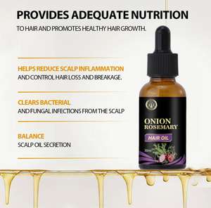 เซรั่มบำรุงเส้นผมสูตรซ่อมแซมล้ำลึก โรสแมรี่และหัวหอม ปราศจากซิลิโคน ขนาดพกพา 30 มล. เหมาะสำหรับผมเสีย - Product Image 2