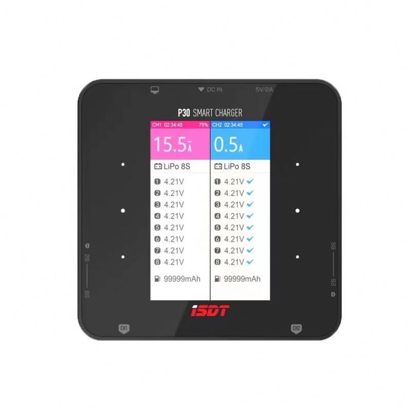 ISDT P30 SMART CHARGER 2チャネル Amazon.com: ISDT P30 1000WX2 30AX2 Power Dual Channel