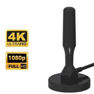เสาอากาศทีวีแบบกาวติดผนัง ภายใน/ภายนอกอาคาร สำหรับทีวีดิจิตอล HDTV กำลังขยายสูง แบบแม่เหล็ก - Product Image 1