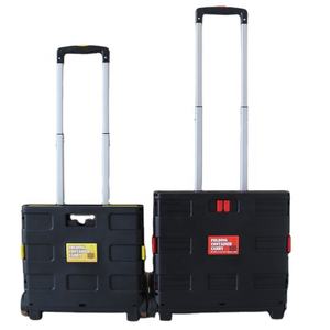 Chariot de courses pliable et portable JOIN avec roues, poignée, couvercle, chariots de courses intelligents à emporter en vente - Product Image 1