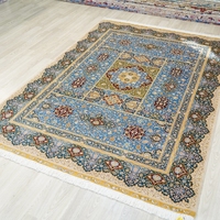 5.5x8ft Acheter des tapis en ligne Inde fait à la main de Turquie Bohème Polyester Shaggy Tapis en soie
