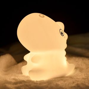 Lámpara de Noche LED Eléctrica para Dormitorio, Diseño de <span class=keywords><strong>Dinosaurio</strong></span>, Pequeña, Única, Cálida, Blanca, Portátil, para Mesita de Noche, Niños, USB, Juguetes, Regalo Novedoso - Product Image 1