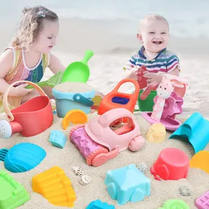 2023新款夏季户外沙滩玩具塑料可生物降解再生沙滩玩具儿童套装