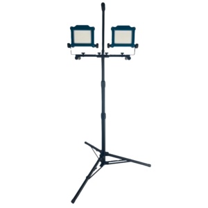 18V Multivolt Cordless 8,000 Lumen <b>LED</b> Tripod Work <b>Light</b> -<b>Workshop</b> Use Dimmable Glass Lens Floor Stand WD-8000 6000K Color Tempe - Product Image 1
