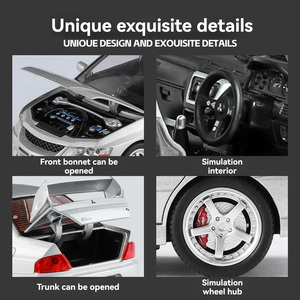 Nouveau moulé sous pression 1:24 LANCER Evolution lX EVO 9th métal voiture moule son lumière porte ouverte Collection décoration affichage alliage modèle de voiture - Product Image 2