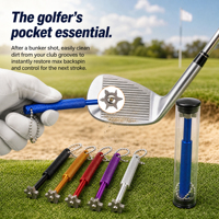 Outil de nettoyage de rainures de clubs de golf, outil de nettoyage multi-têtes pour le nettoyage des faces des clubs de golf, accessoires de golf, cadeau pour les golfeurs