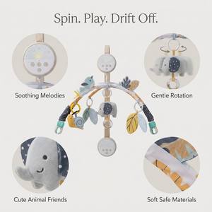 Móvil para <span class=keywords><strong>Cuna</strong></span> <span class=keywords><strong>de</strong></span> Bebé con Melodías Relajantes y Juguetes <span class=keywords><strong>de</strong></span> Peluche Colgantes para Decoración <span class=keywords><strong>de</strong></span> <span class=keywords><strong>Cuna</strong></span> <span class=keywords><strong>de</strong></span> Recién Nacido, Regalo para la Hora <span class=keywords><strong>de</strong></span> Dormir - Product Image 3