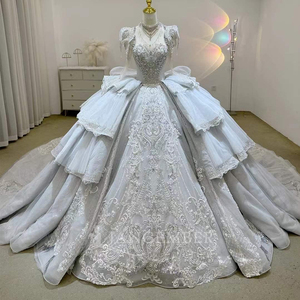 <b>Wedding</b> Dress <b>Wedding</b> Gown Dress With Beading Lace Embellishments Bridal Dress Nigeria <b>Wedding</b> Dress Lsjj83 Jancember - Product Image 1