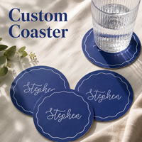 Sous-verres en papier personnalisés Sous-verres imprimés avec logo personnalisé pour restaurants, cafés, bars, hôtels, mariages et événements
