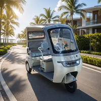 Tricycle électrique à batterie au plomb à prix abordable pour adultes, type ouvert, moto à 3 roues avec auvent
