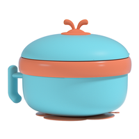 Vente flash : Ensemble de boîtes à lunch en acier inoxydable 316 et silicone PP de qualité alimentaire, étanches, sans BPA, pour bébés de 0 à 12 mois