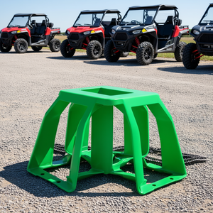 Kit de fixation de remorque de type Chock, vert, résistance à la rupture de 4380 lb, pour voitures, VTT, UTV, équipement de stationnement - Product Image 2