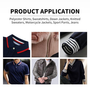 फ़ैक्टरी ओएम पोलो शर्ट रिब वेबबिंग पॉलिएस्टर स्पैन्डेक्स ने बुना हुआ हुडी कॉलर वेबबिंग रिब बुनाई कपड़े के लिए - Product Image 3