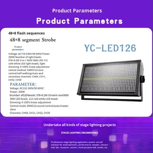48+<strong>8</strong> <strong>8</strong>+<strong>8</strong> IP65 DMX512 LED Strobe Flashlight Bar Live Streaming Room Atmosphere Colorful Running Lights - Product Image 3