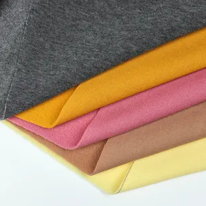 Worldwide hot sale accepts custom knitted warp knitted 100% polyester terry brushed fabric for garment